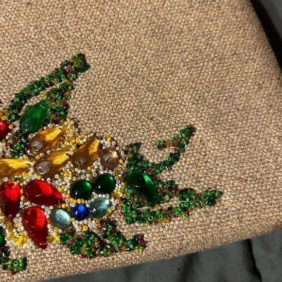 Vintage Caron of Houston Beaded Cornucopia Purse - Picture 4 of 14